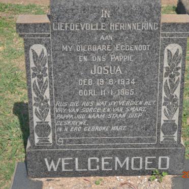 WELGEMOED Josua 1934-1965