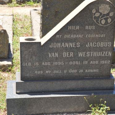 WESTHUIZEN Johannes Jacobus, van der 1895-1962