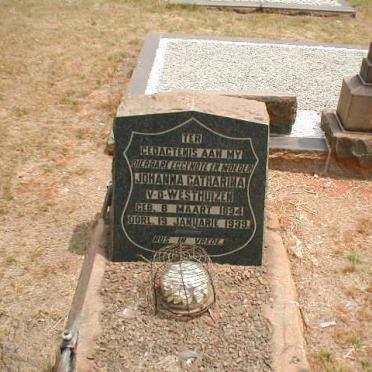 WESTHUIZEN Johanna Catharina, v.d. 1894-1939