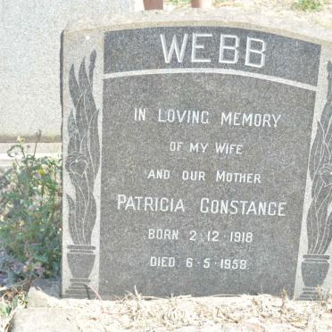 WEBB Patricia Constance 1918-1958
