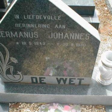 WET Hermanus Johannes, de 1940-1980