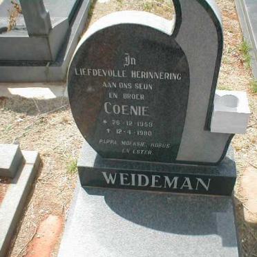 WEIDEMAN Coenie 1959-1980