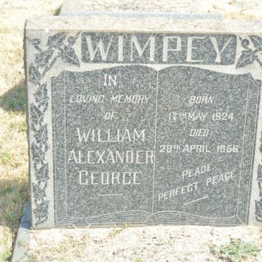 WIMPEY William Alexander George 1924-1956