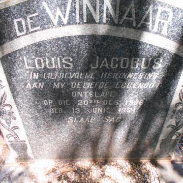 WINNAAR Louis Jacobus, de 1921-1956