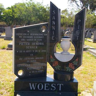 WOEST Pieter Hendrik Schalk 1922-1990 &amp; Susanna Johanna Catharina 1929-