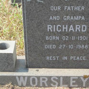 WORSLEY Richard 1901-1988