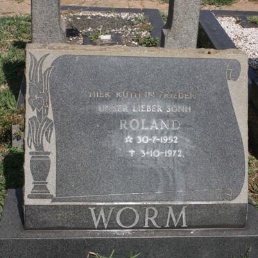 WORM Alfred 1930-1993 :: WORM Roland 1952-1972