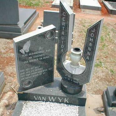 WYK Gertruida Johanna, van 1940-1988