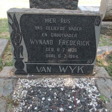 WYK Wynand Frederick, van 1876-1964