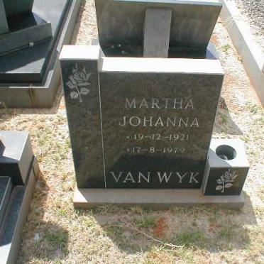 WYK Martha Johanna, van 1921-1979
