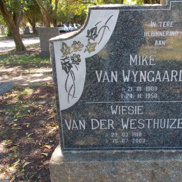 WYNGAARDT Mike, van 1909-1958 :: VAN DER WESTHUIZEN Wiesie 1918-2003