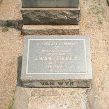 WYK Johannes Gerhardus, van 1907-1946