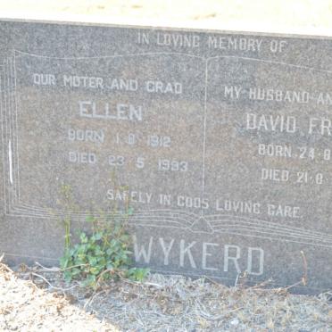 WYKERD David French 1901-1967 &amp; Ellen 1912-1993