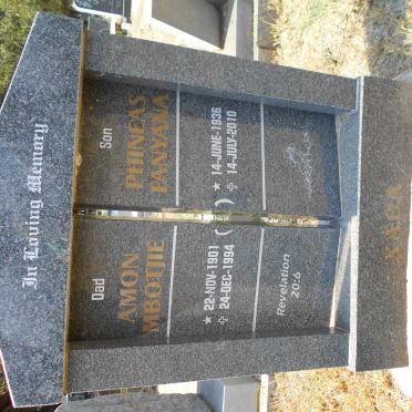 XABA Amon Mbotjie 1901-1994 :: XABA Phineas Fanyana 1936-2010