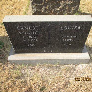 YOUNG Ernest 1894-1959 &amp; Louisa 1899-1984
