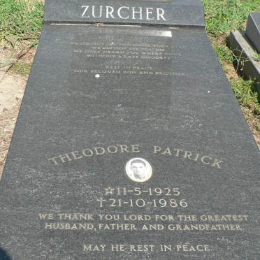 ZURCHER Theodore Patrick 1925-1986