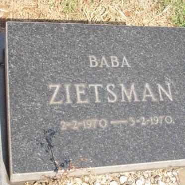 ZIETSMAN Baba 1970-1970