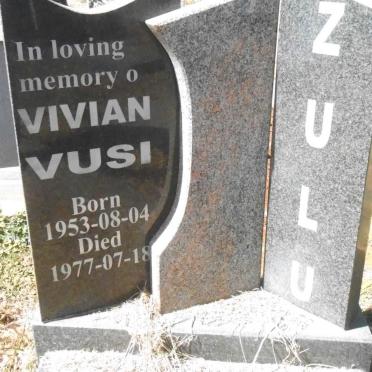 ZULU Vivian Vusi 1953-1977