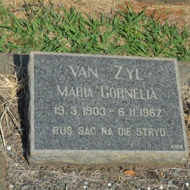 ZYL Maria Cornelia, van 1903-1967