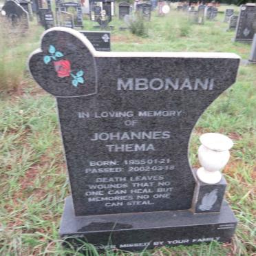 MBONANI Johannes Thema 1955-2002