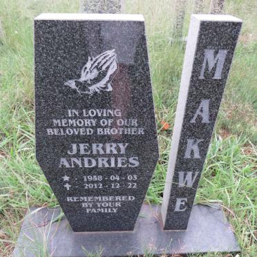 MAKWE Jerry Andries 1958-2012