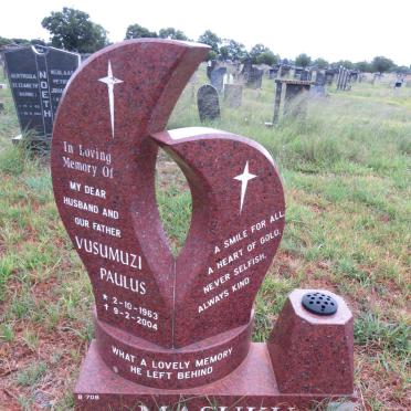 MASUKU Vusumuzi Paulus 1963-2004