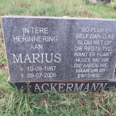 ACKERMANN Marius 1967-2005