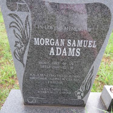 ADAMS Morgan Samuel 1985-2008