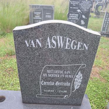 ASWEGEN Cornelia Gertruida, van 1935-2001