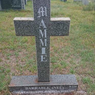 BARRABLE Maria Catharina Johanna Susanna nee NEU 1926-2000_1
