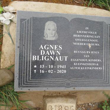 BLIGNAUT Agnes Dawn 1941-2020