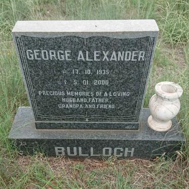 BULLOCH George Alexander 1935-2000