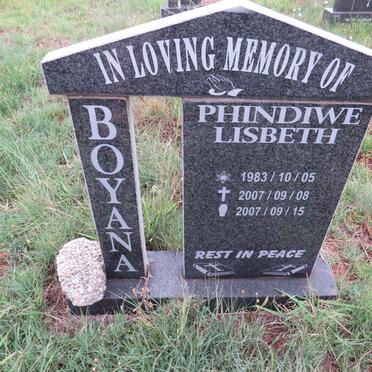 BOYANA Phindiwe Lisbeth 1983-2007