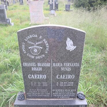 CAEIRO Emanuel Brandao Rosado 1929-2006 & Maria Fernanda Nunes 1928-2010