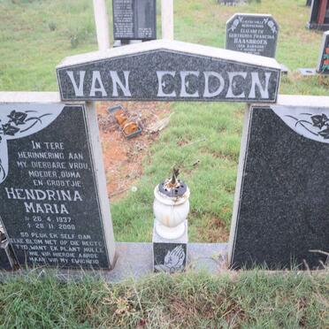 EEDEN Hendrina Maria, van 1937-2000