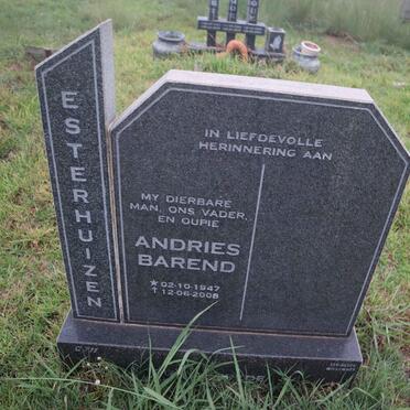 ESTERHUIZEN Andries Barend 1947-2008