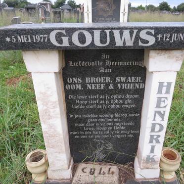 GOUWS Hendrik 1977-2009