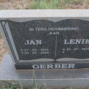 GERBER Jan 1934-2004 & Lenie 1937-
