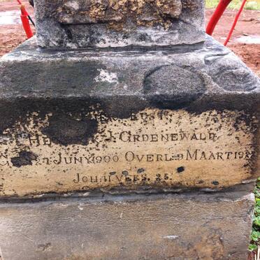 GROENEWALD Hendrik J. 1900-192?