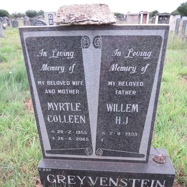 GREYVENSTEIN Willem H.J. 1939- & Myrtle Colleen 1955-2005