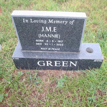 GREEN J.M.E. 1917-2003