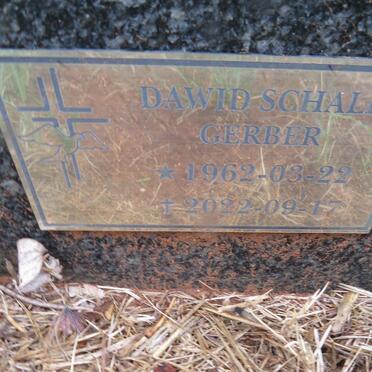 GERBER Dawid Schalk 1962-2022
