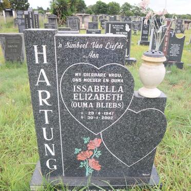 HARTUNG Issabella Elizabeth 1947-2002