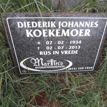 KOEKEMOER Diederik Johannes 1934-2013