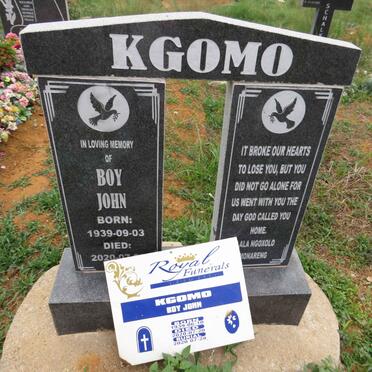 KGOMO Boy John 1939-2020