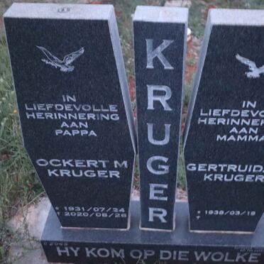 KRUGER Ockert M. 1931-2020 & Gertruida S. 1938-