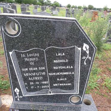 KHANYE Mfanfuthi Alfred 1980-2003