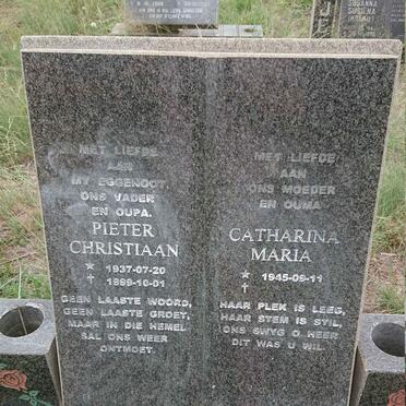LINGENFELDER Pieter Christiaan 1937-1999 & Catharina Maria 1945-