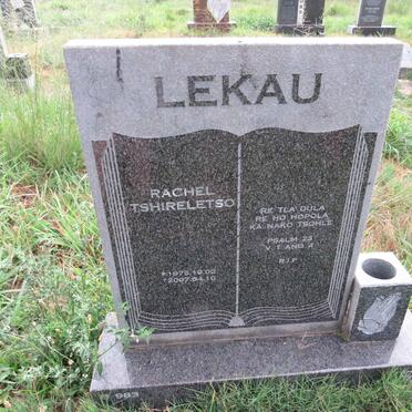 LEKAU Rachel Tshireletso 1975-2007