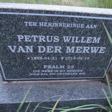MERWE Petrus Willem, van der 1955-2015